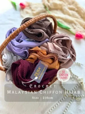 CROCHET CHIFFON HIJAB