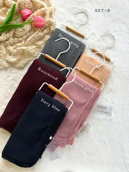 HeavyChiffon Crochet Hijab 2.1 meter