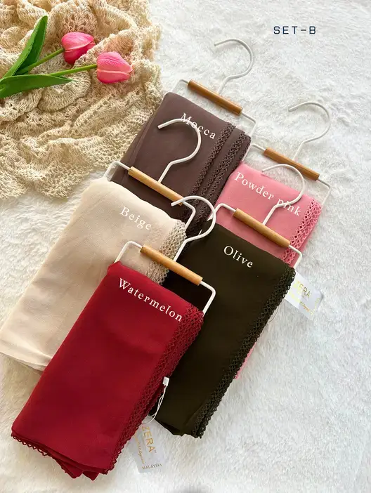 HeavyChiffon Crochet Hijab 2.1 meter