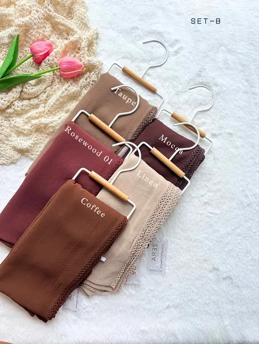 HeavyChiffon Crochet Hijab 2.1 meter