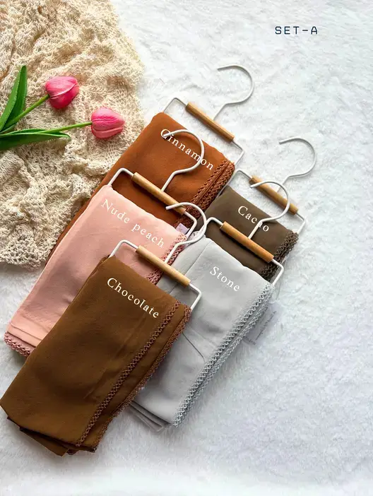 HeavyChiffon Crochet Hijab 2.1 meter