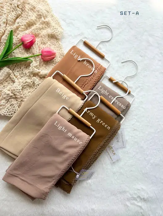 HeavyChiffon Crochet Hijab 2.1 meter