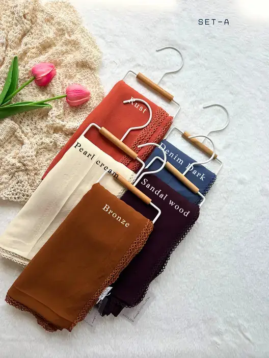 HeavyChiffon Crochet Hijab 2.1 meter