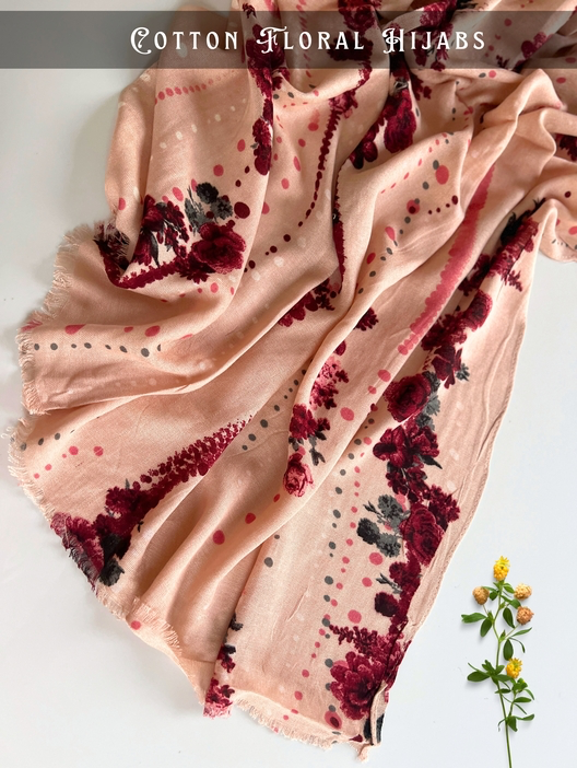 COTTON FLORAL HIJABS