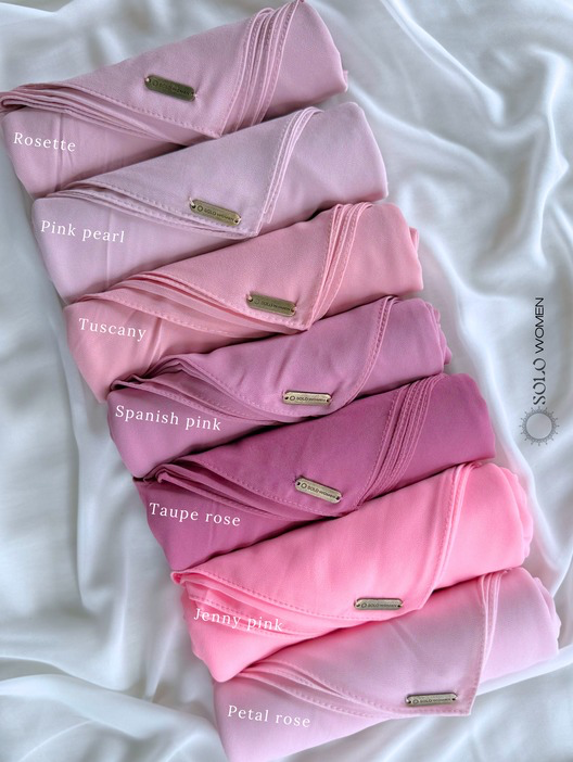 PINK HEAVY CHIFFON HIJAB