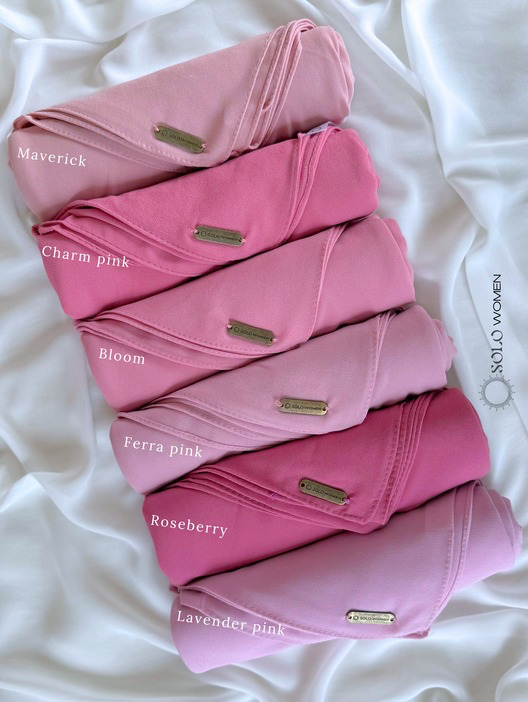 PINK HEAVY CHIFFON HIJAB COLLECTION